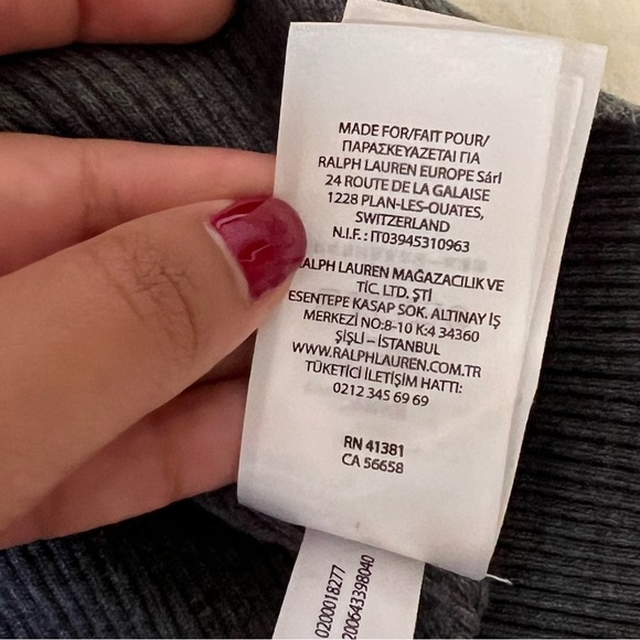 Lauren Ralph Lauren black label woman’s Turtle neck size Large color Gray - Picture 9 of 10